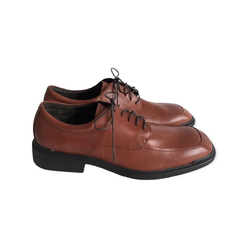 🆕Rockport Men’s Brown Leather Oxford Dress Shoes